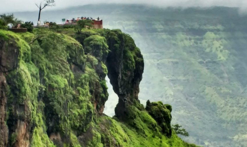 Breathtaking valley views from Elephant’s Head Point, Mahabaleshwar.